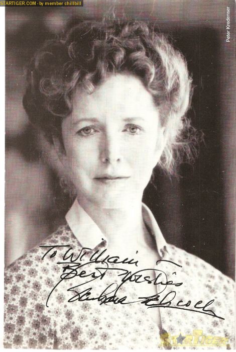 Barbara Babcock Autograph Collection Entry At Startiger 