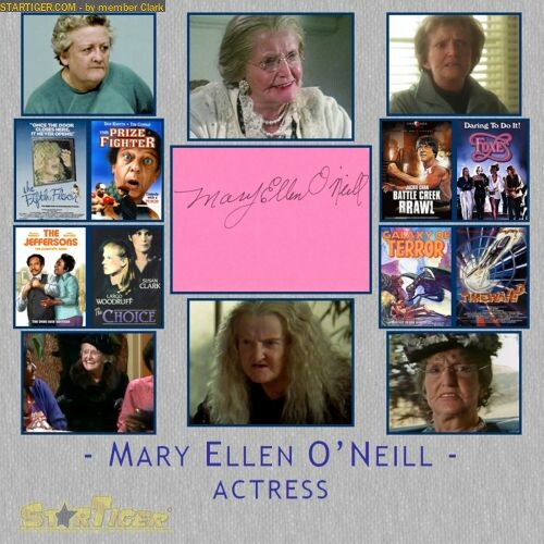 Mary Ellen Oneill Autograph Collection Entry At Startiger