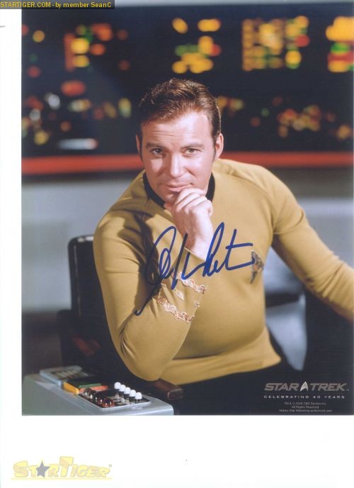 William Shatner Autograph Collection Entry At Startiger