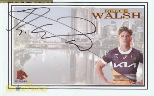 Reece Walsh Autograph Collection Entry At Startiger