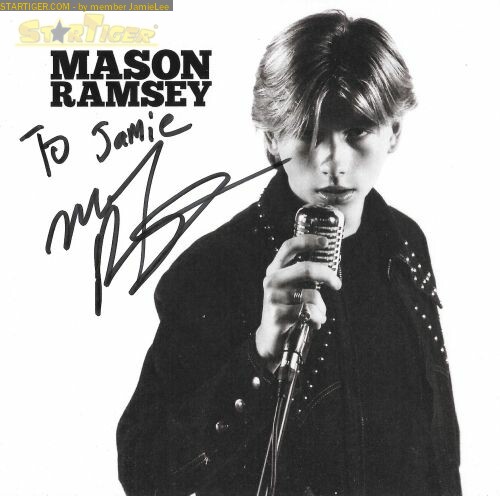 Mason Ramsey autograph collection entry at StarTiger