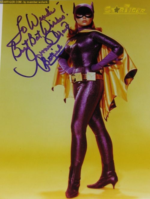 Yvonne Craig autograph collection entry at StarTiger