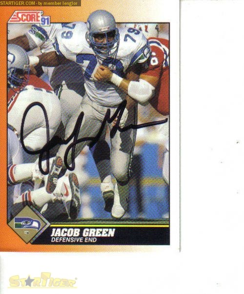 Jacob Green autograph collection entry at StarTiger