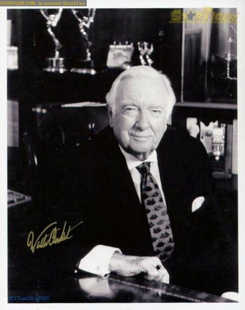 Walter Cronkite Autograph Collection Entry At Startiger 