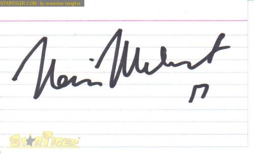 Nevin Markwart autograph collection entry at StarTiger