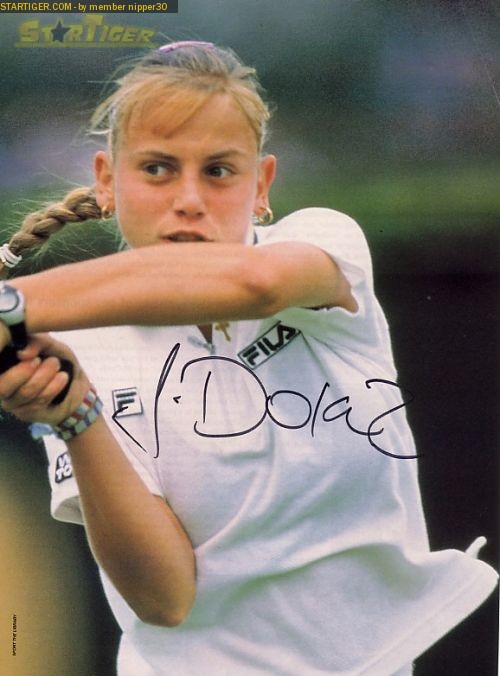 Jelena Dokic autograph collection entry at StarTiger