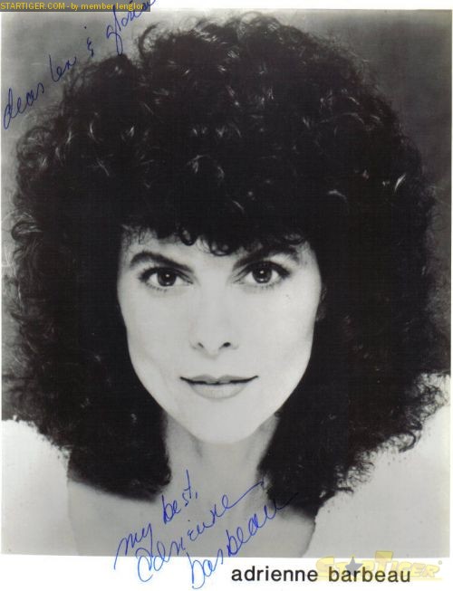 Adrienne Barbeau autograph collection entry at StarTiger