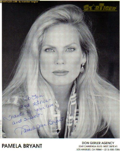 Pamela Bryant autograph collection entry at StarTiger