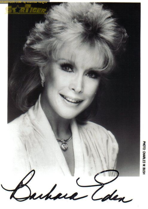 Barbara Eden autograph collection entry at StarTiger