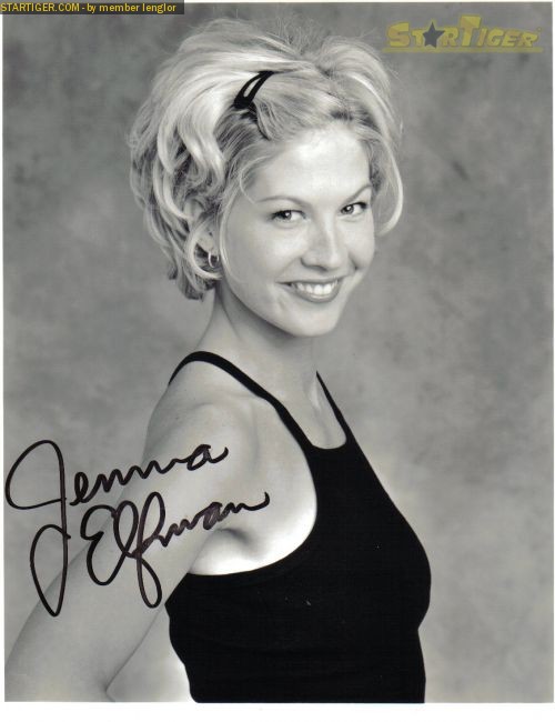 Jenna Elfman autograph collection entry at StarTiger