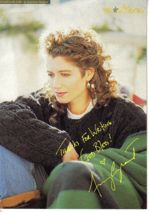 Amy Grant autograph collection entry at StarTiger