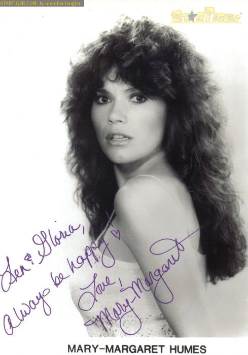 Mary-Margaret Humes autograph collection entry at StarTiger.