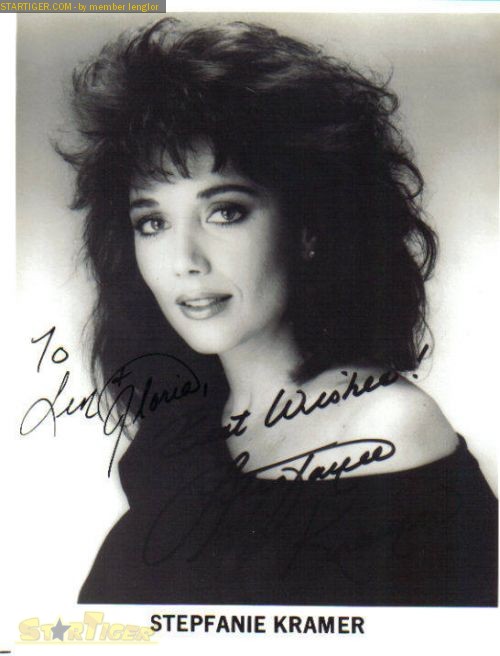 Stepfanie Kramer autograph collection entry at StarTiger