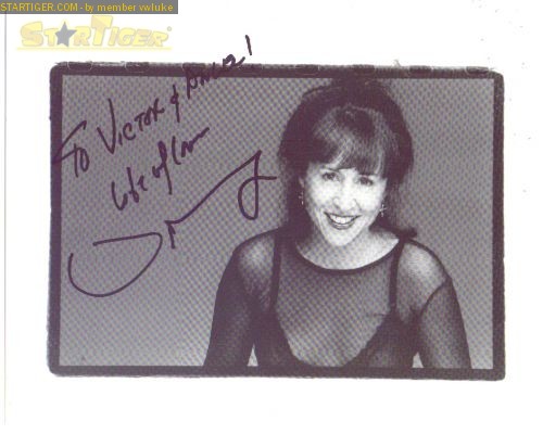 Valerie Landsburg autograph collection entry at StarTiger