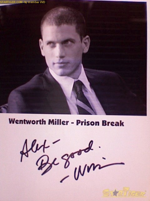 Wentworth miller signed autographed photo outlet