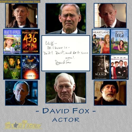 David Fox autograph collection entry at StarTiger