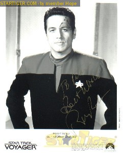 Robert Beltran autograph collection entry at StarTiger