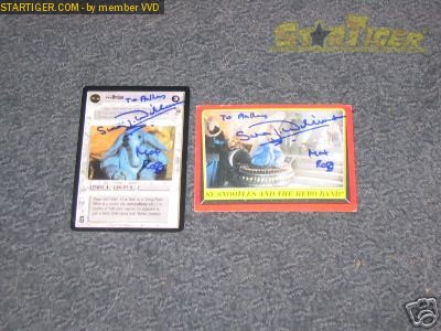 Simon Williamson autograph collection entry at StarTiger