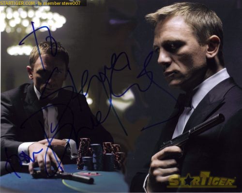 Daniel Craig autograph collection entry at StarTiger