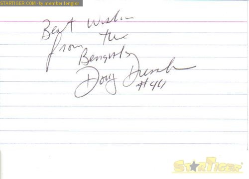 Doug Dressler autograph collection entry at StarTiger