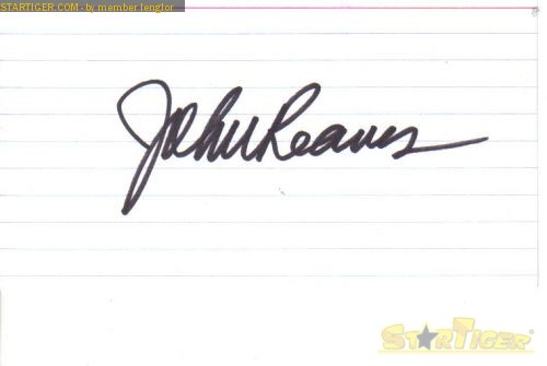 autograph collection entry at StarTiger