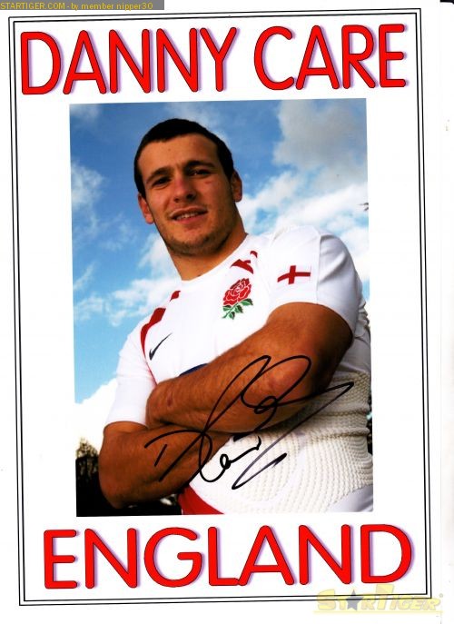 Danny Care autograph collection entry at StarTiger