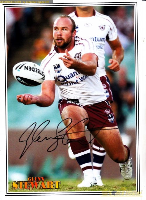 Glenn Stewart autograph collection entry at StarTiger