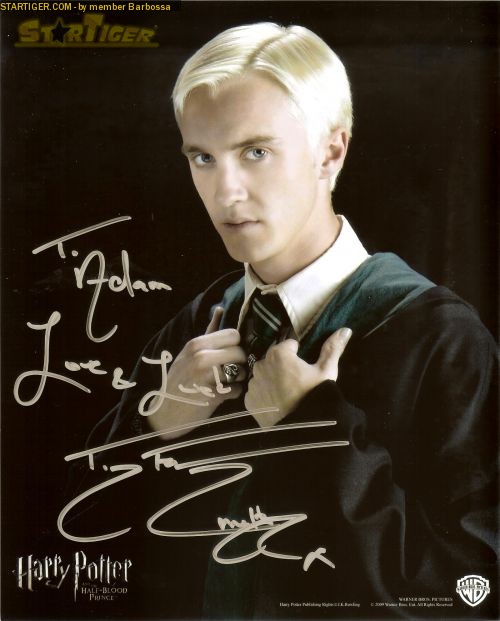 Tom Felton Autograph Collection Entry At Startiger