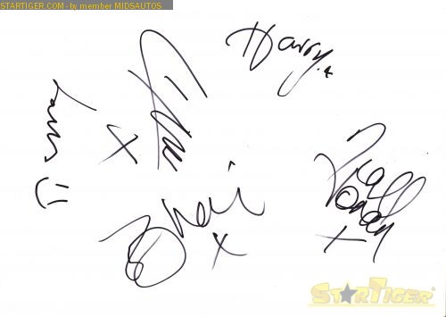 one direction signatures