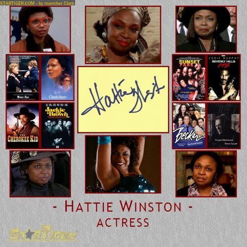 Hattie Winston autograph collection entry at StarTiger