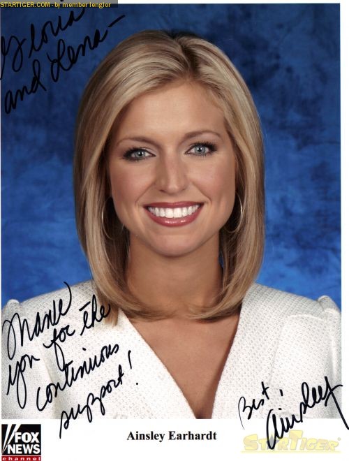 Ainsley Earhardt Autograph Collection Entry At Startiger 1292