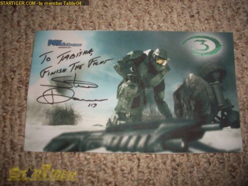 Steve Downes Signed Halo Unframed 16x20 Photo - Painted W- Master Chief