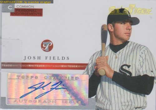 Josh Fields autograph collection entry at StarTiger