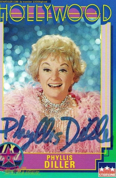 Phyllis Diller autograph collection entry at StarTiger