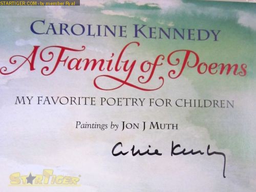 Caroline Kennedy-Schlossberg autograph collection entry at StarTiger