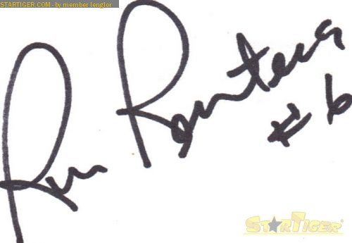 Rick Renteria autograph collection entry at StarTiger