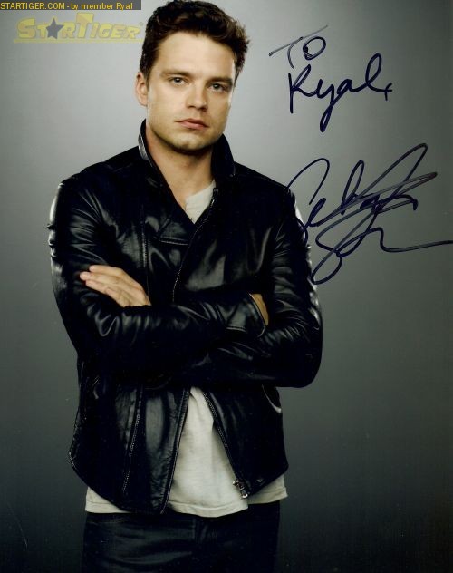 Sebastian Stan autograph collection entry at StarTiger