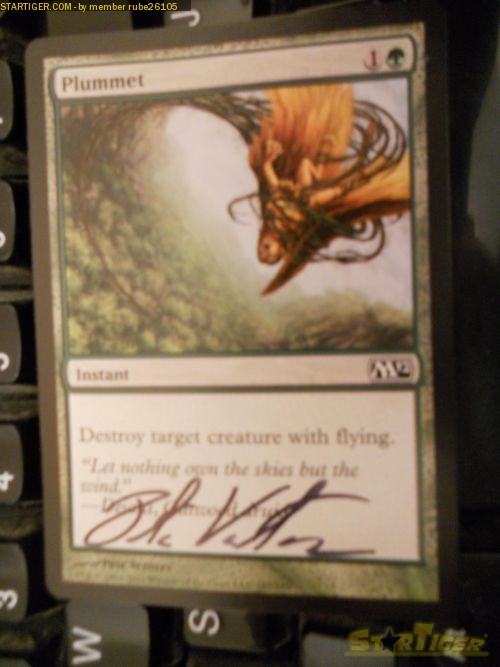 Pete Venters autograph collection entry at StarTiger