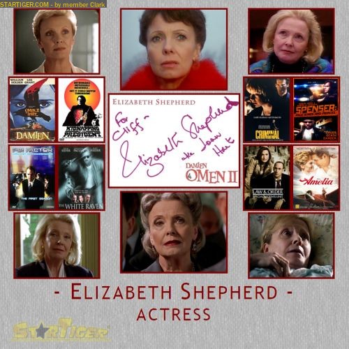 Elizabeth Ward autograph collection entry at StarTiger