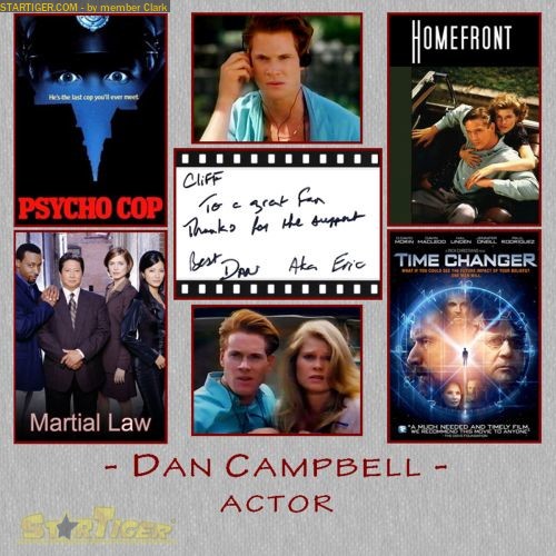 Dan Campbell autograph collection entry at StarTiger