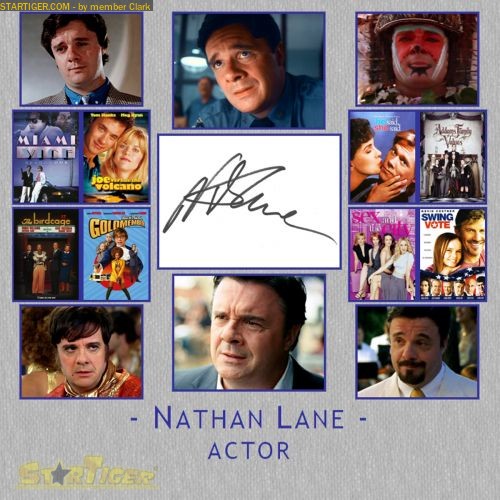 Nathan Lane autograph collection entry at StarTiger