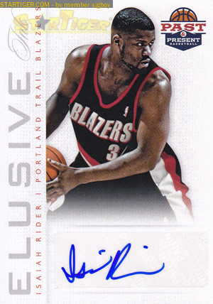 Isaiah Rider autograph collection entry at StarTiger