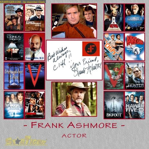 Frank Ashmore autograph collection entry at StarTiger