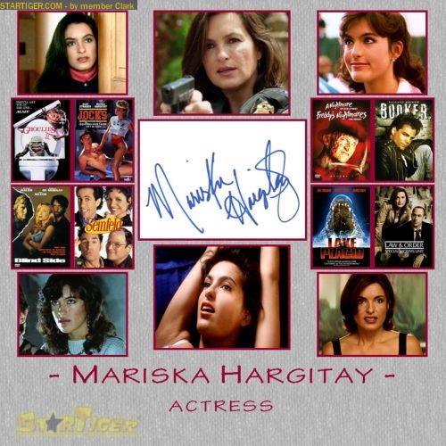 Mariska Hargitay autograph collection entry at StarTiger