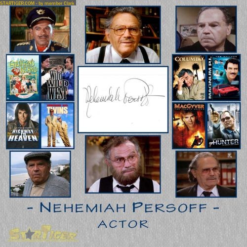 Nehemiah Persoff autograph collection entry at StarTiger