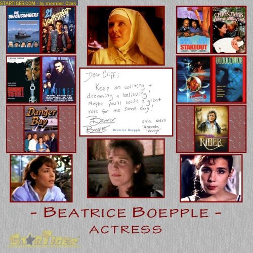 Beatrice Boepple autograph collection entry at StarTiger