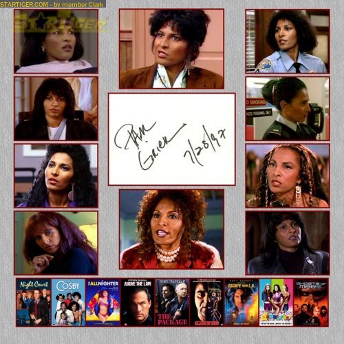 Pam Grier autograph collection entry at StarTiger