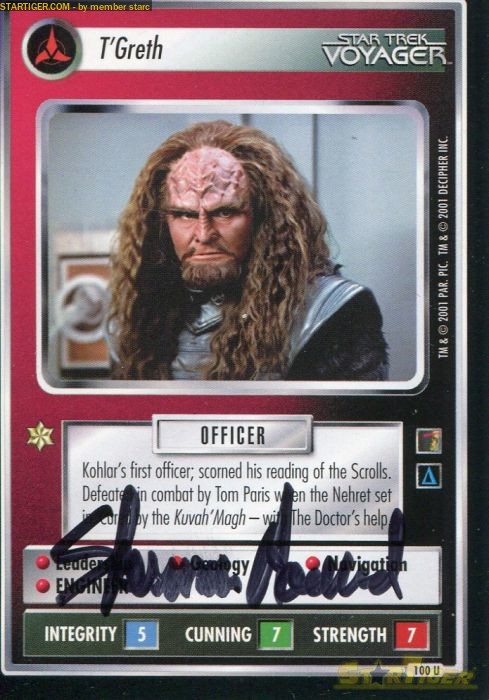 Sherman Howard autograph collection entry at StarTiger