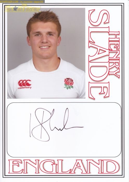 Henry Slade autograph collection entry at StarTiger