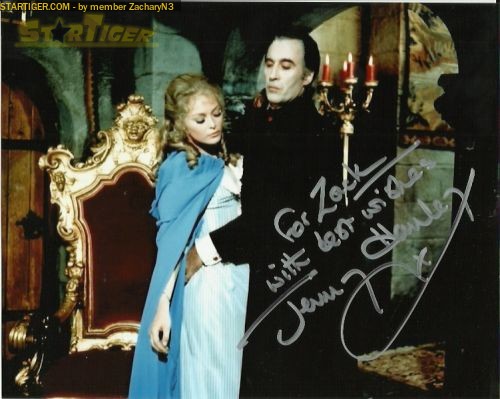 Jenny Hanley autograph collection entry at StarTiger